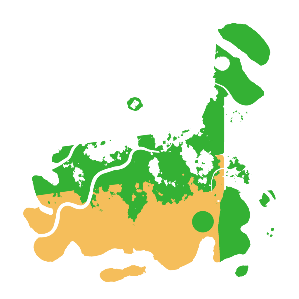 Biome Rust Map: Procedural Map, Size: 3700, Seed: 1706668