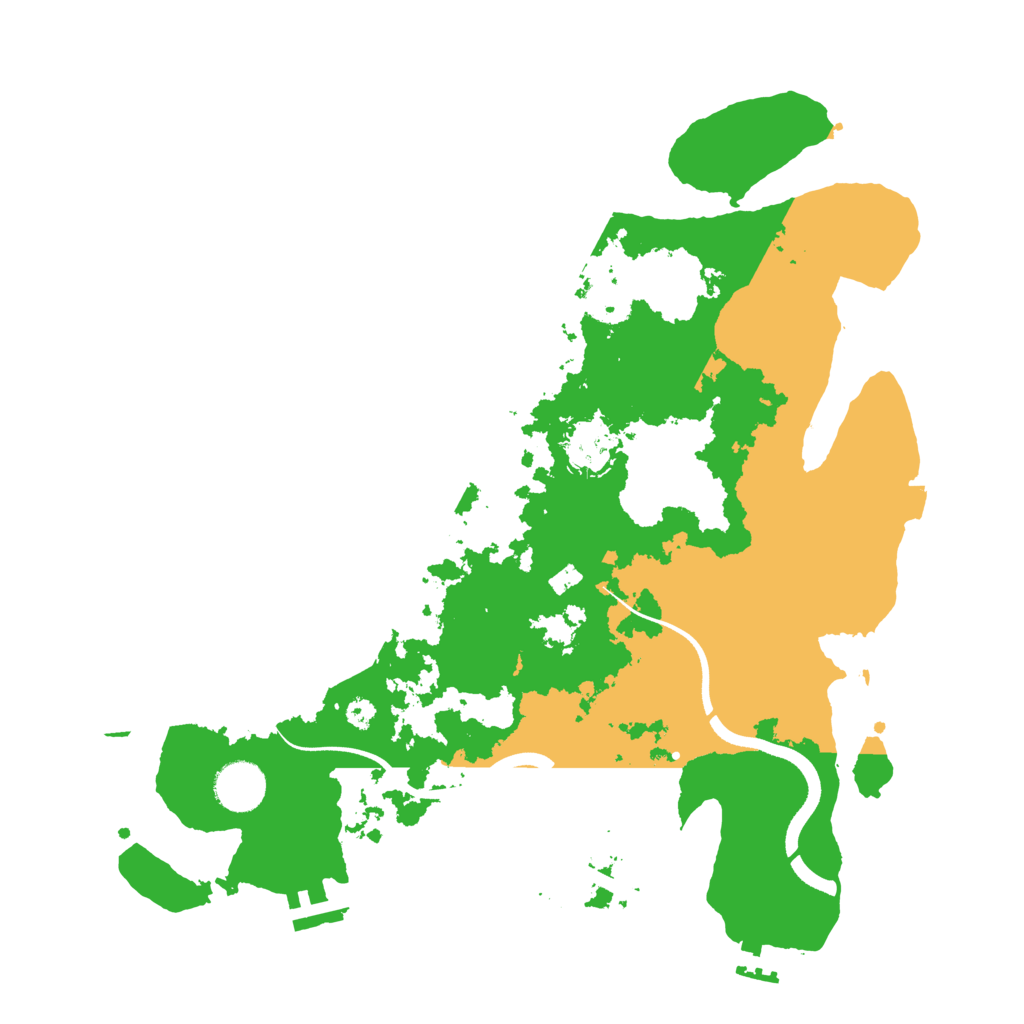 Biome Rust Map: Procedural Map, Size: 3550, Seed: 980668