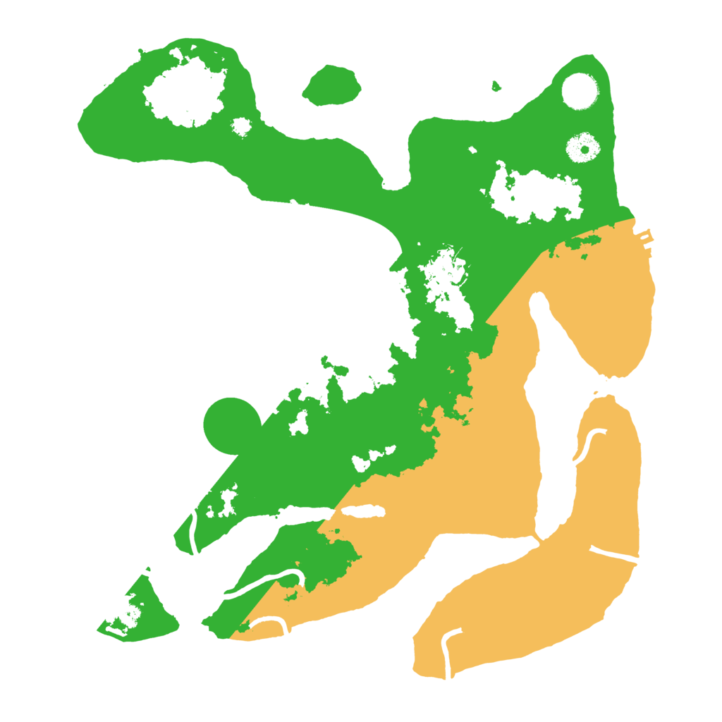 Biome Rust Map: Procedural Map, Size: 3500, Seed: 2220891