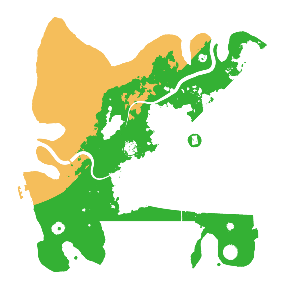 Biome Rust Map: Procedural Map, Size: 3500, Seed: 2668172