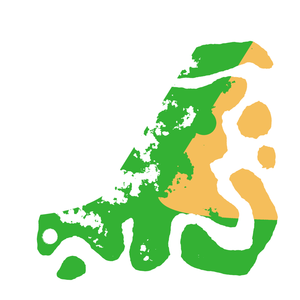 Biome Rust Map: Barren, Size: 3500, Seed: 5518286