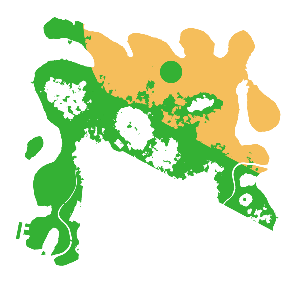 Biome Rust Map: Procedural Map, Size: 3500, Seed: 3397602