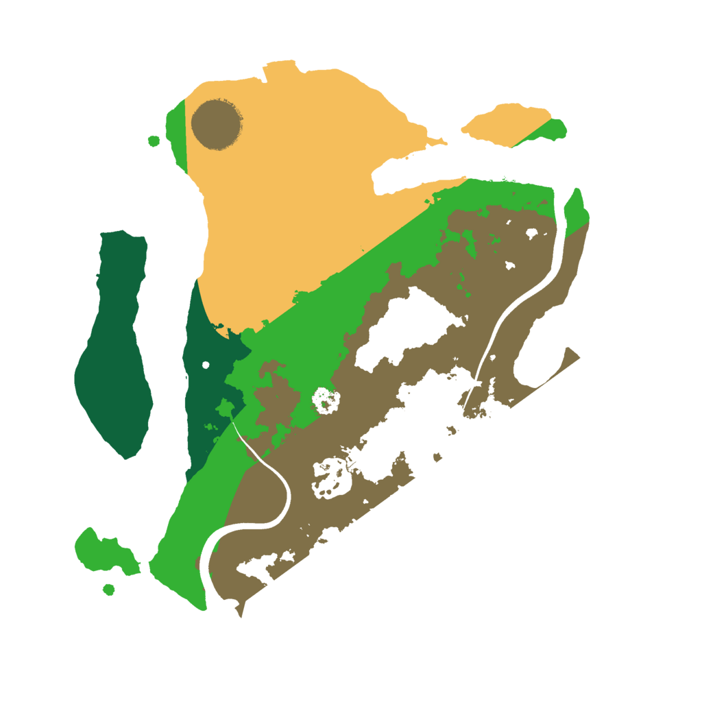 Biome Rust Map: Procedural Map, Size: 2500, Seed: 90000