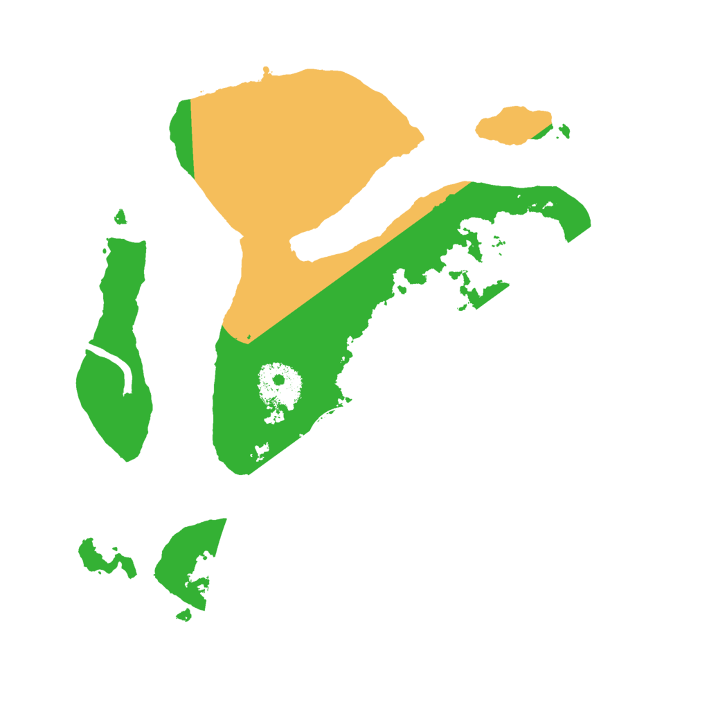 Biome Rust Map: Procedural Map, Size: 2500, Seed: 90000