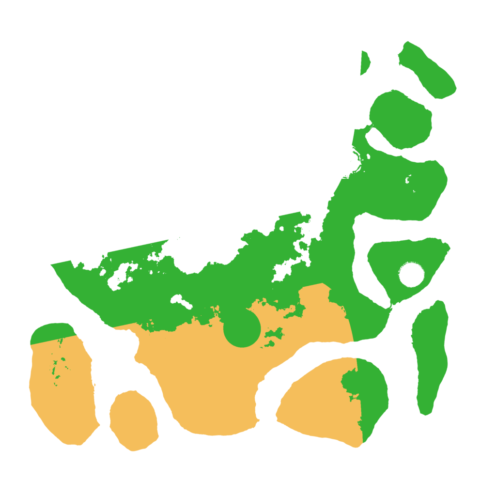 Biome Rust Map: Barren, Size: 3500, Seed: 2027942