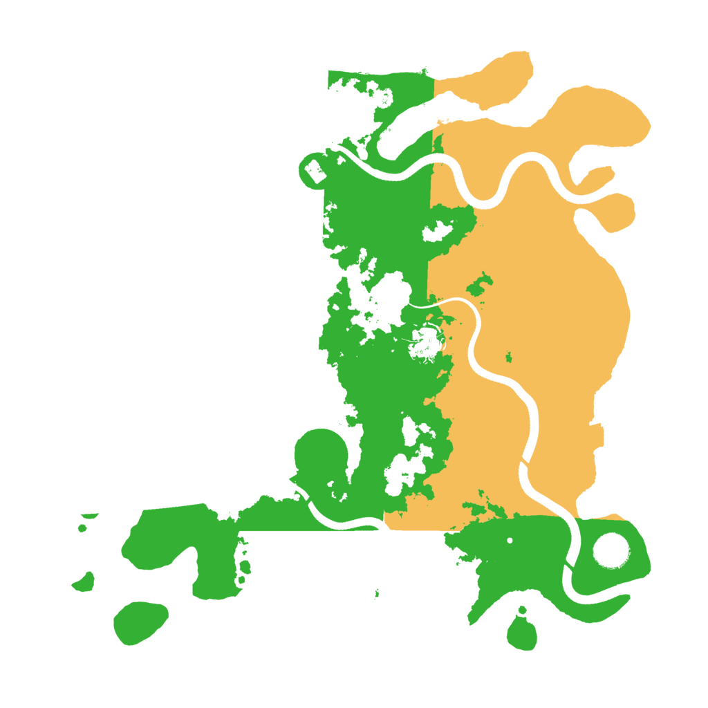 Biome Rust Map: Procedural Map, Size: 3500, Seed: 34234234