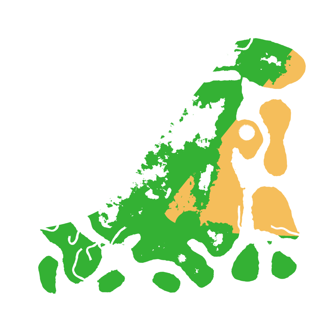 Biome Rust Map: Procedural Map, Size: 3700, Seed: 1167240