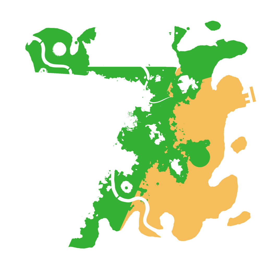 Biome Rust Map: Procedural Map, Size: 3500, Seed: 2319695