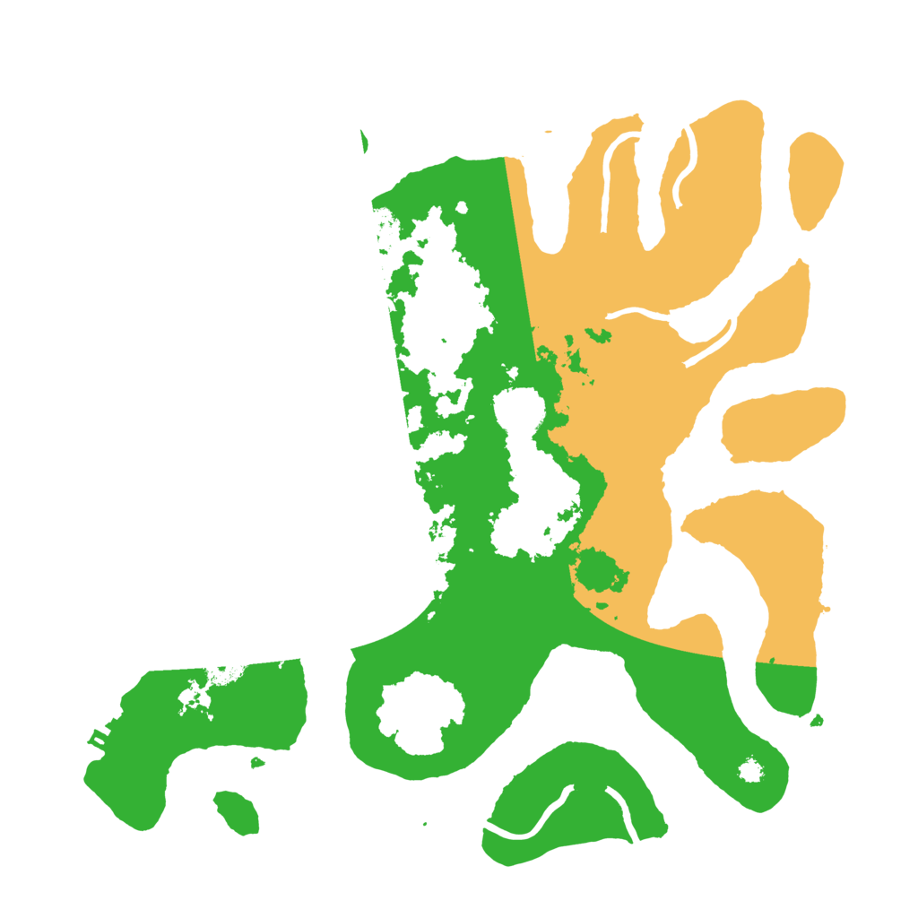 Biome Rust Map: Procedural Map, Size: 3500, Seed: 4587419