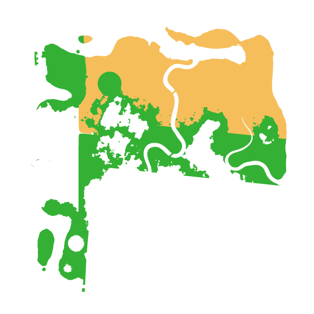 Biome Rust Map: Procedural Map, Size: 3500, Seed: 508546
