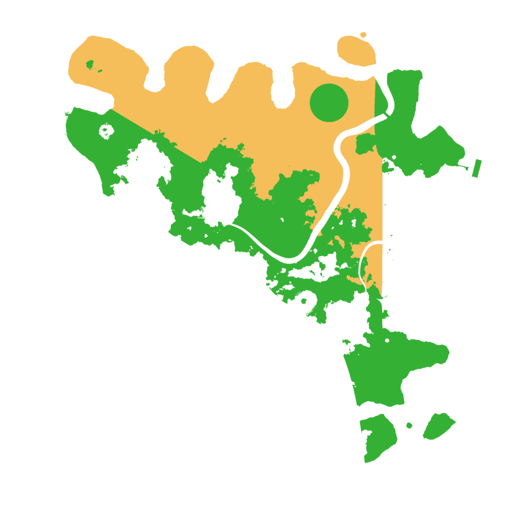 Biome Rust Map: Procedural Map, Size: 3500, Seed: 786799