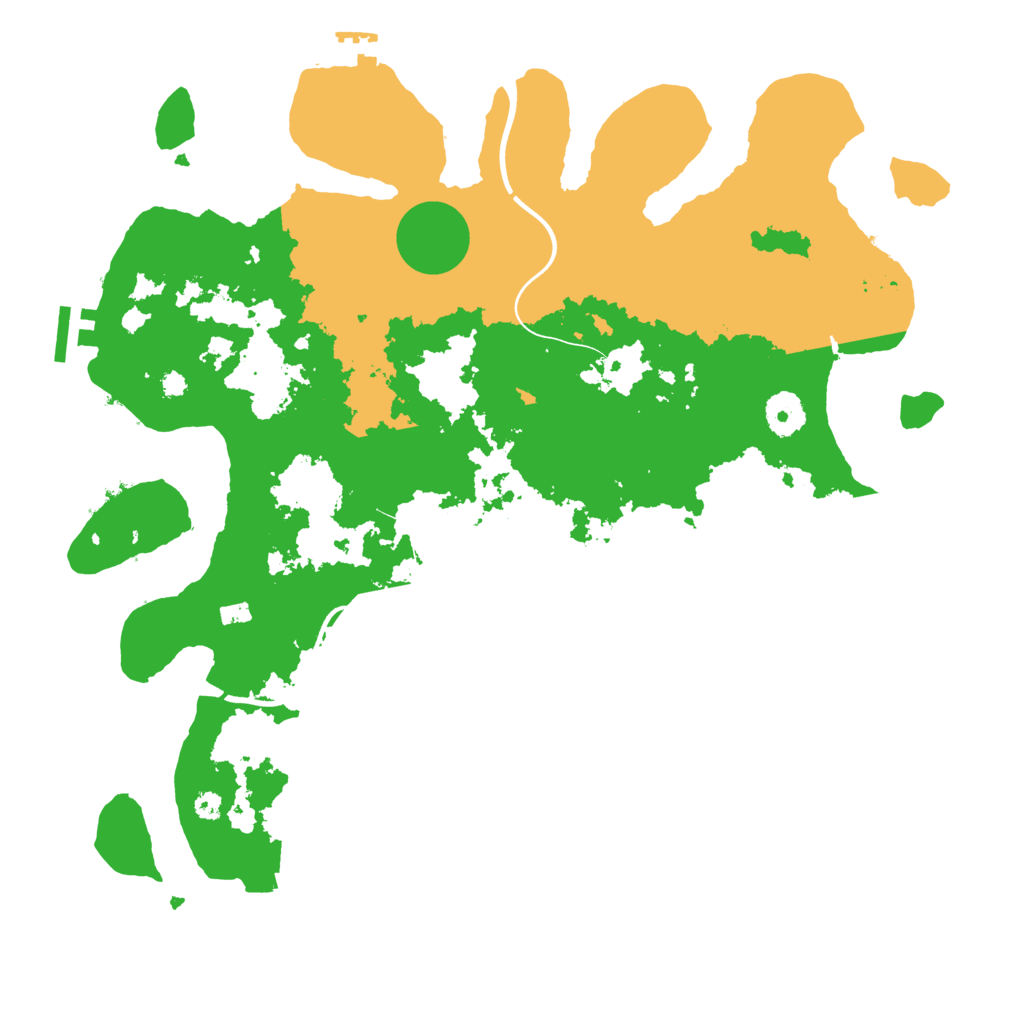 Biome Rust Map: Procedural Map, Size: 3700, Seed: 2026865