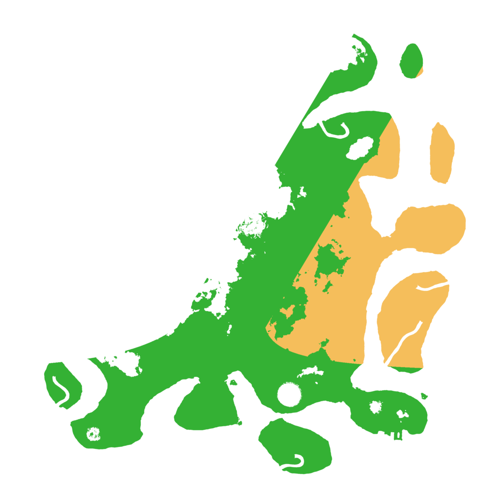 Biome Rust Map: Procedural Map, Size: 3700, Seed: 1317284