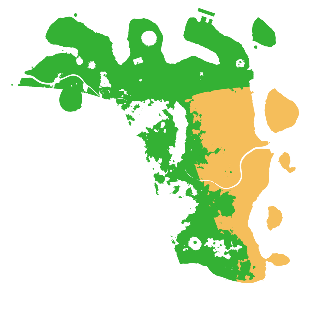 Biome Rust Map: Procedural Map, Size: 3700, Seed: 5843679