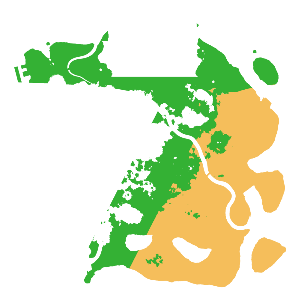 Biome Rust Map: Procedural Map, Size: 3500, Seed: 3471560