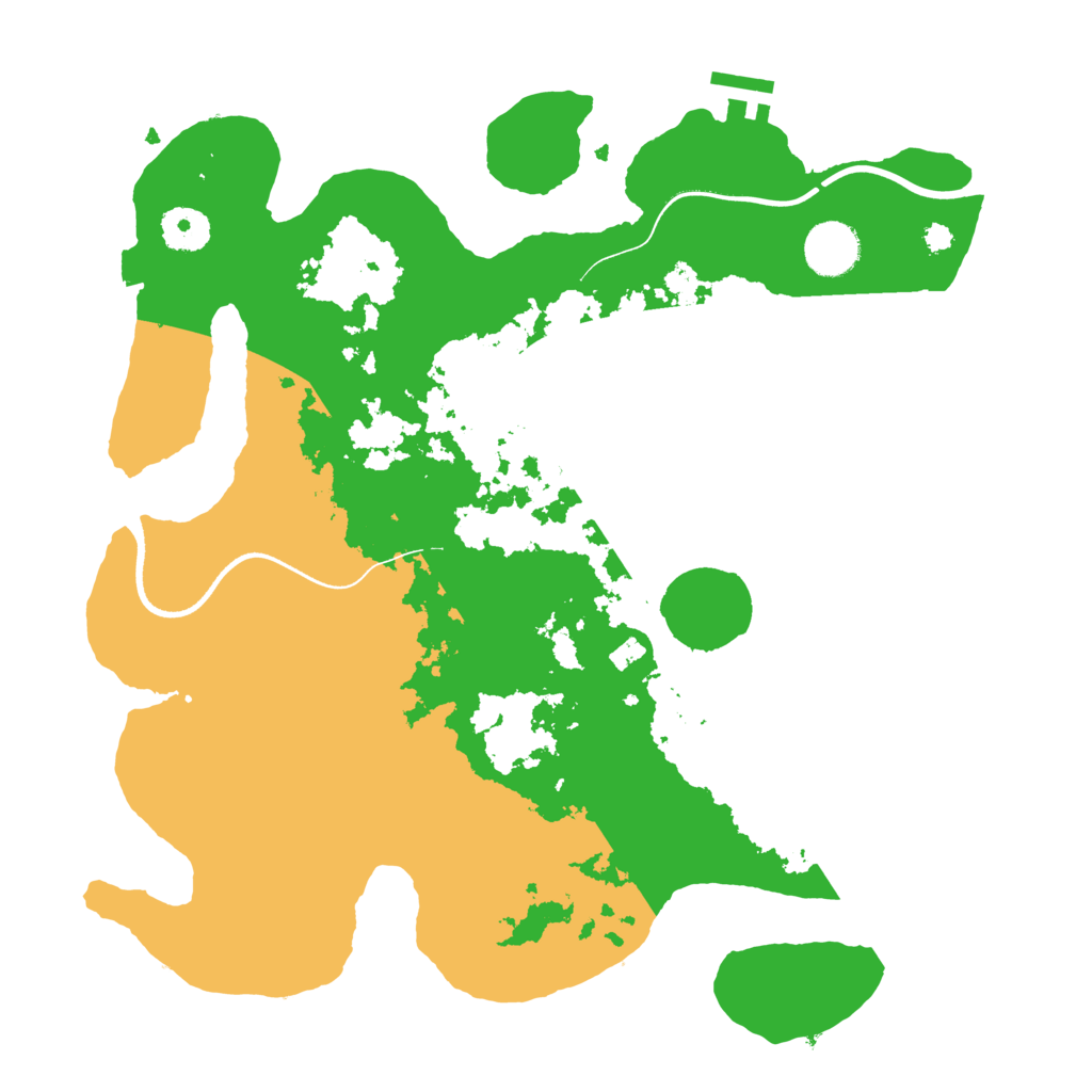 Biome Rust Map: Procedural Map, Size: 3500, Seed: 267771293