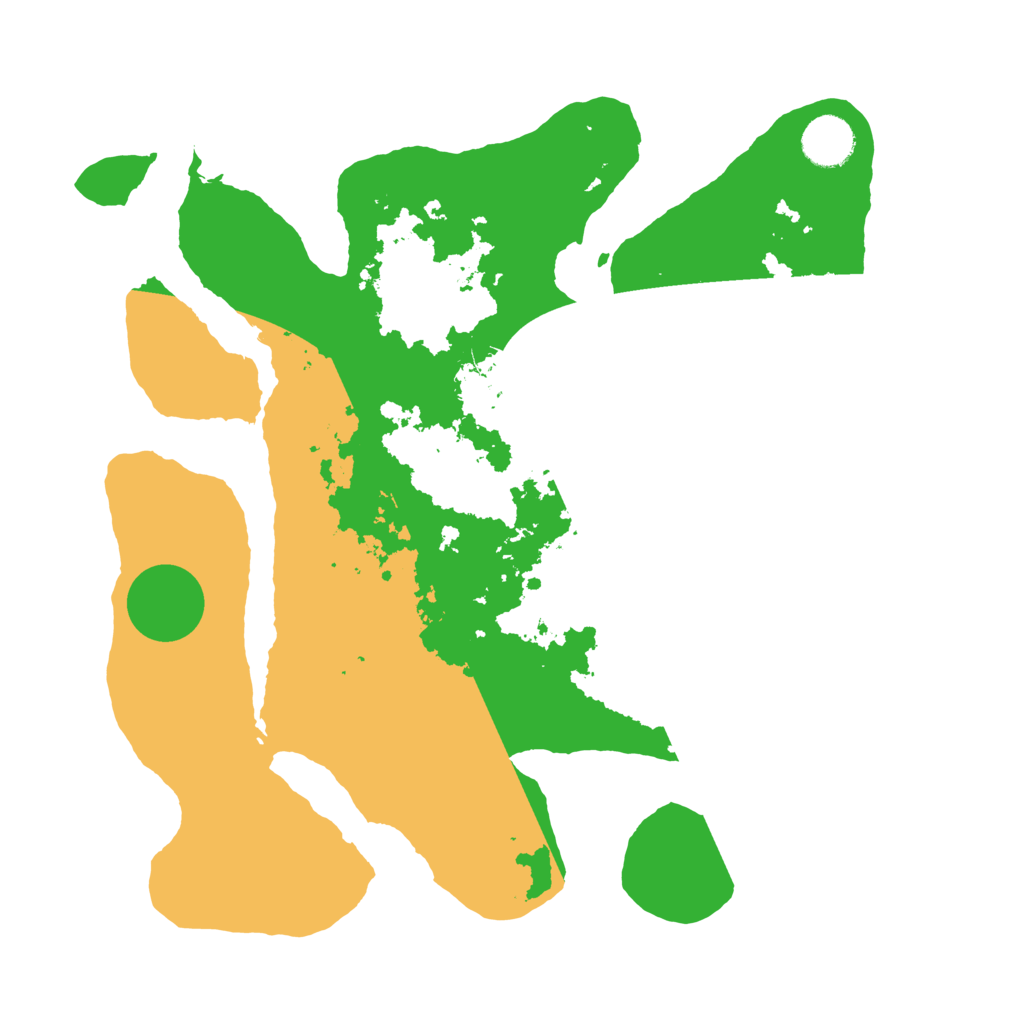 Biome Rust Map: Barren, Size: 3500, Seed: 1258352