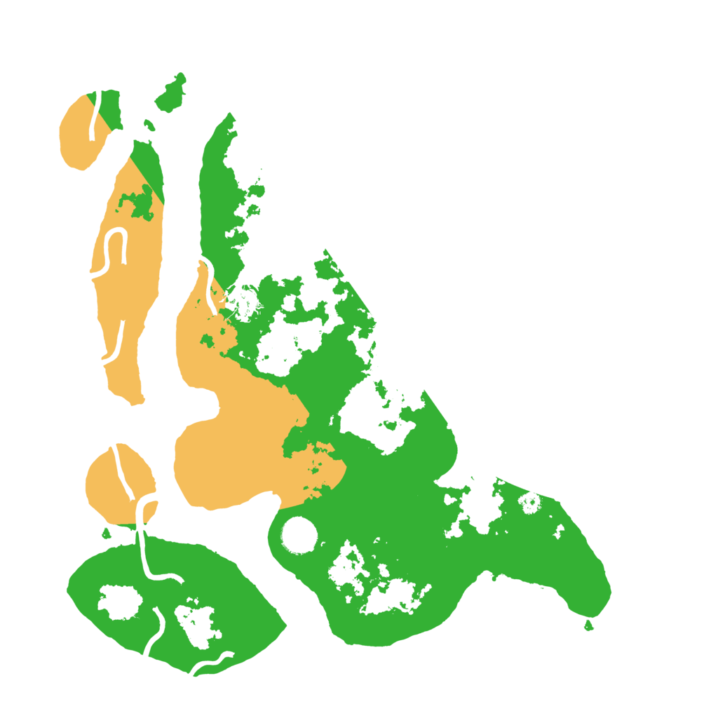 Biome Rust Map: Procedural Map, Size: 3500, Seed: 609177