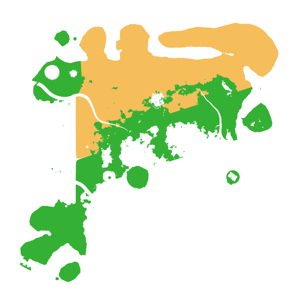 Biome Rust Map: Procedural Map, Size: 3700, Seed: 3369109