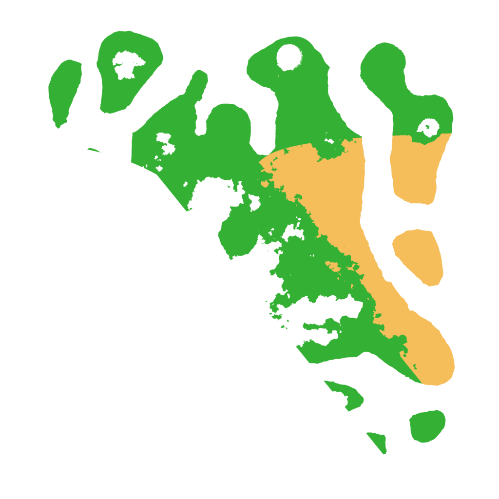 Biome Rust Map: Barren, Size: 3500, Seed: 5448820