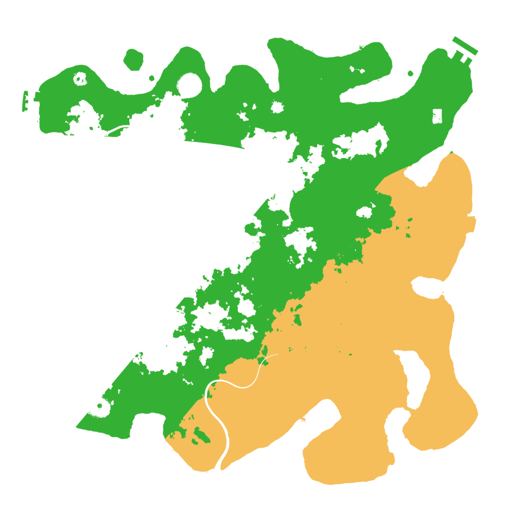 Biome Rust Map: Procedural Map, Size: 3700, Seed: 1497368