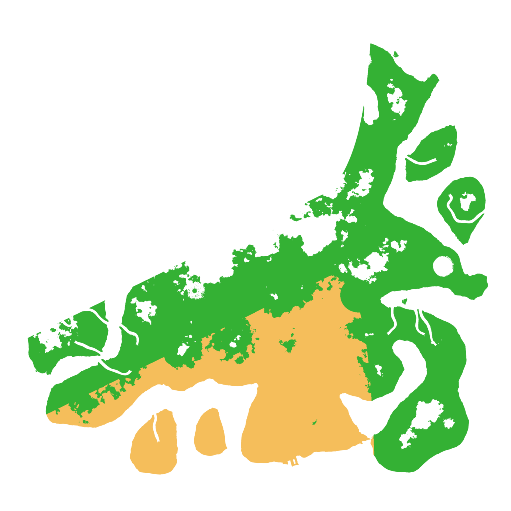 Biome Rust Map: Procedural Map, Size: 4500, Seed: 68759672