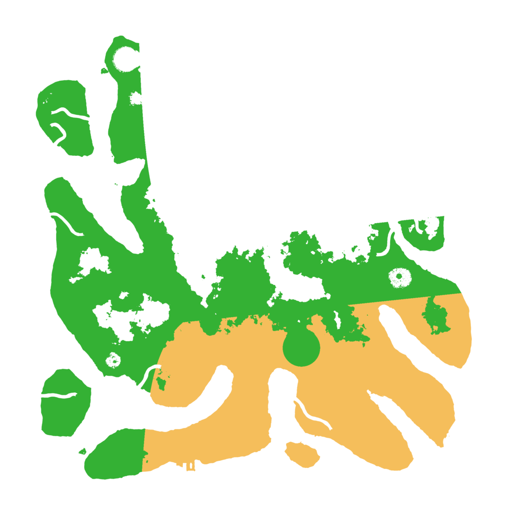 Biome Rust Map: Procedural Map, Size: 3700, Seed: 5883220