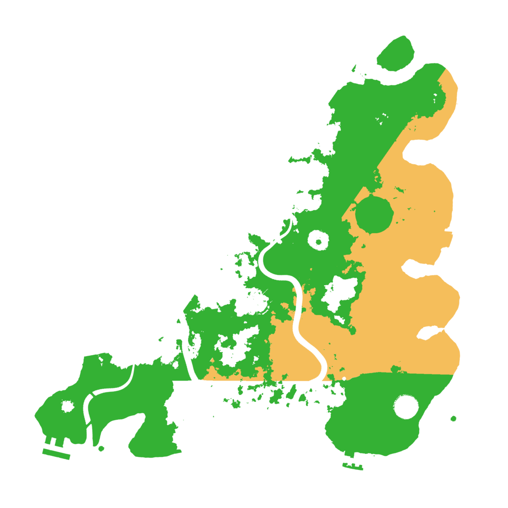 Biome Rust Map: Procedural Map, Size: 3700, Seed: 3864276