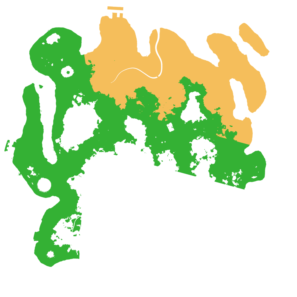 Biome Rust Map: Procedural Map, Size: 3800, Seed: 80