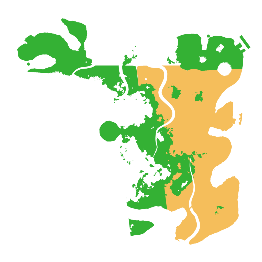 Biome Rust Map: Procedural Map, Size: 3500, Seed: 97512
