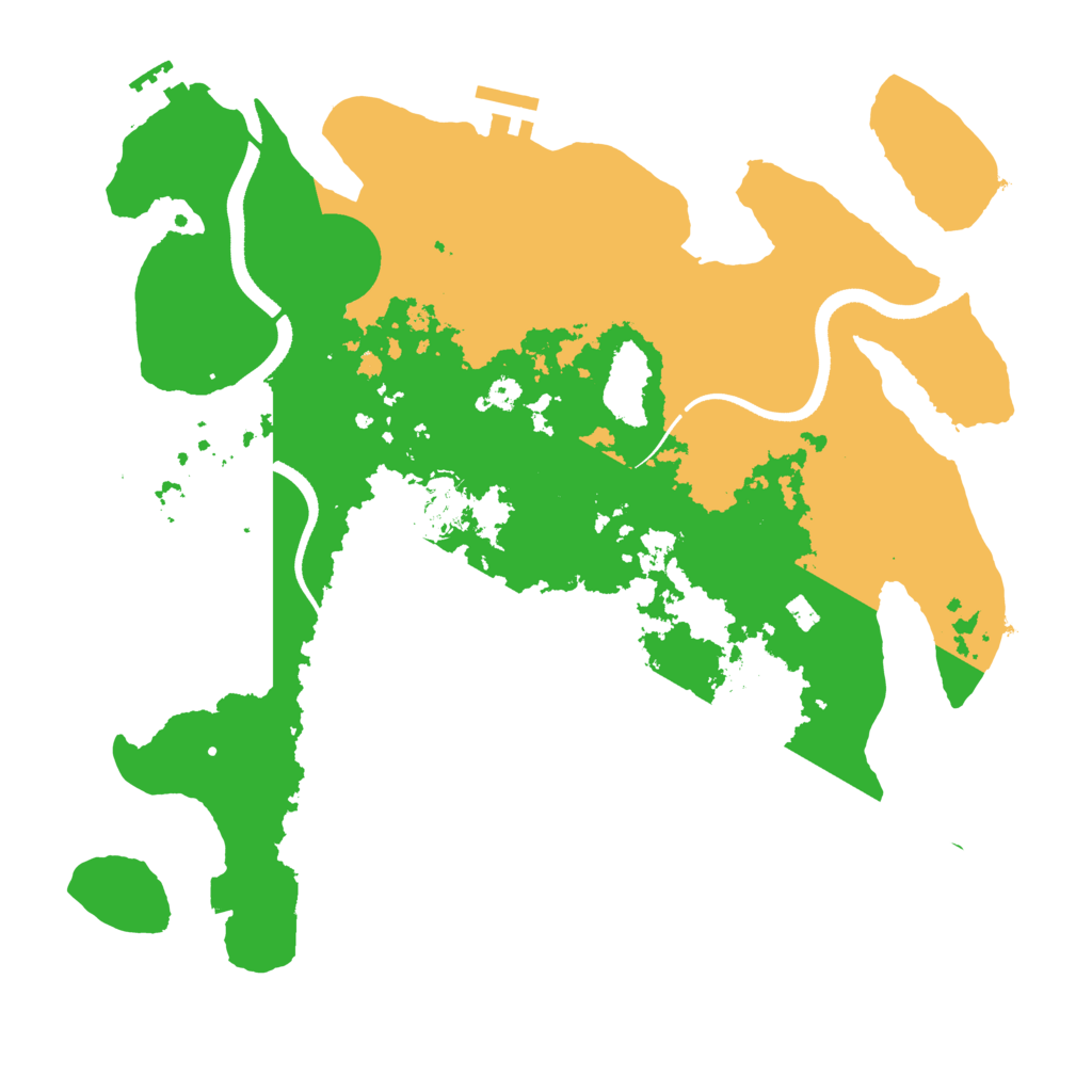 Biome Rust Map: Procedural Map, Size: 3500, Seed: 4887368