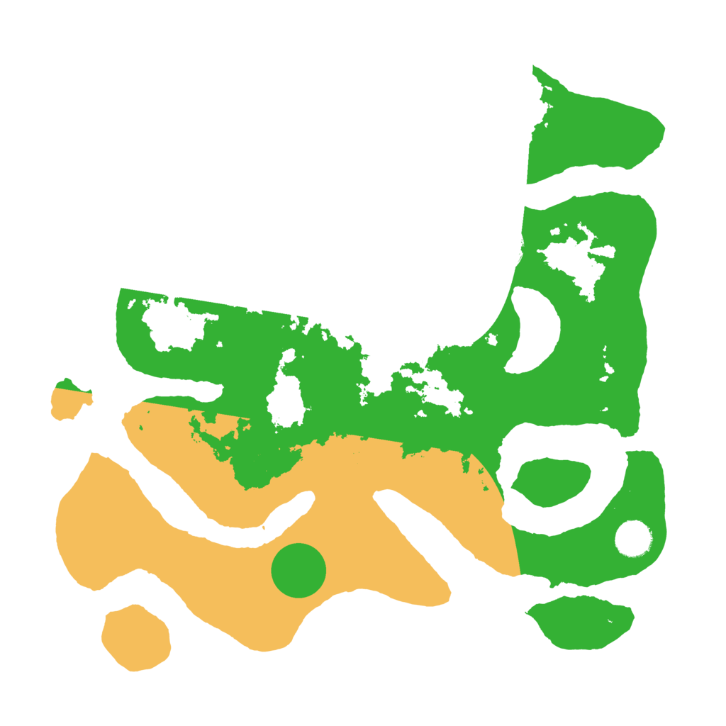 Biome Rust Map: Barren, Size: 3500, Seed: 2368769