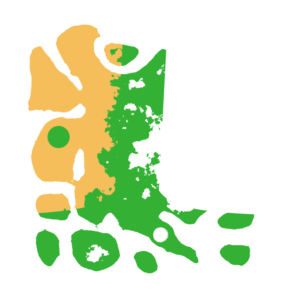 Biome Rust Map: Barren, Size: 3500, Seed: 152732