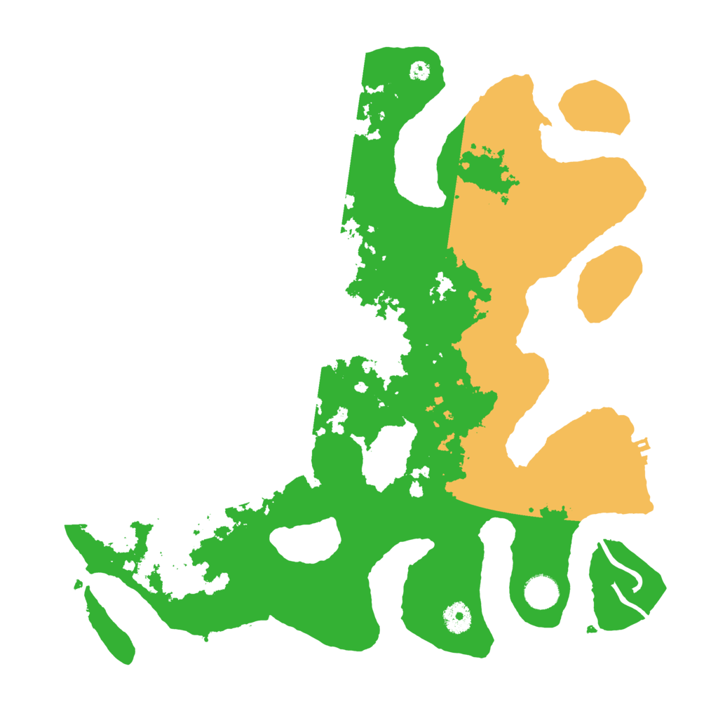 Biome Rust Map: Procedural Map, Size: 3700, Seed: 5486499