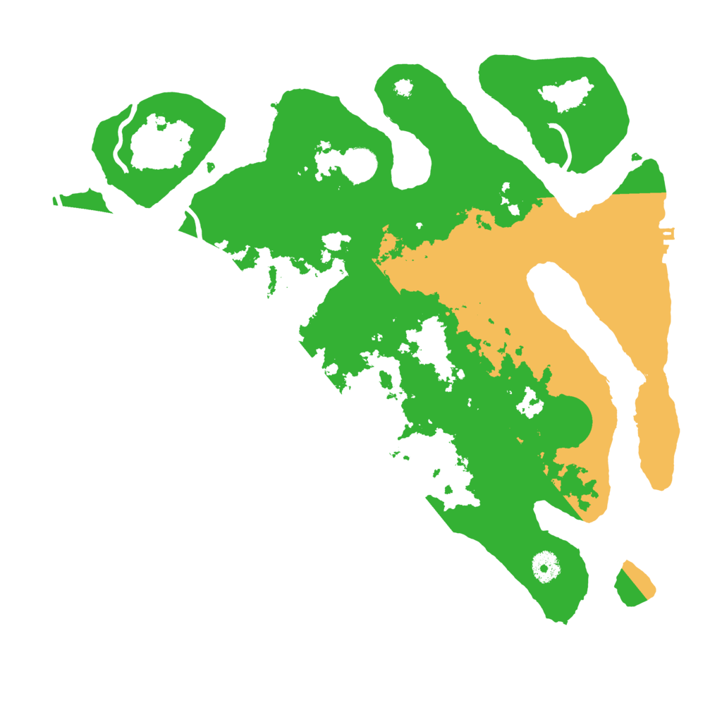 Biome Rust Map: Procedural Map, Size: 3700, Seed: 2341918