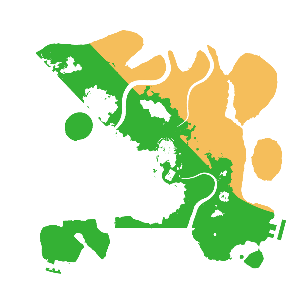 Biome Rust Map: Procedural Map, Size: 3000, Seed: 5465