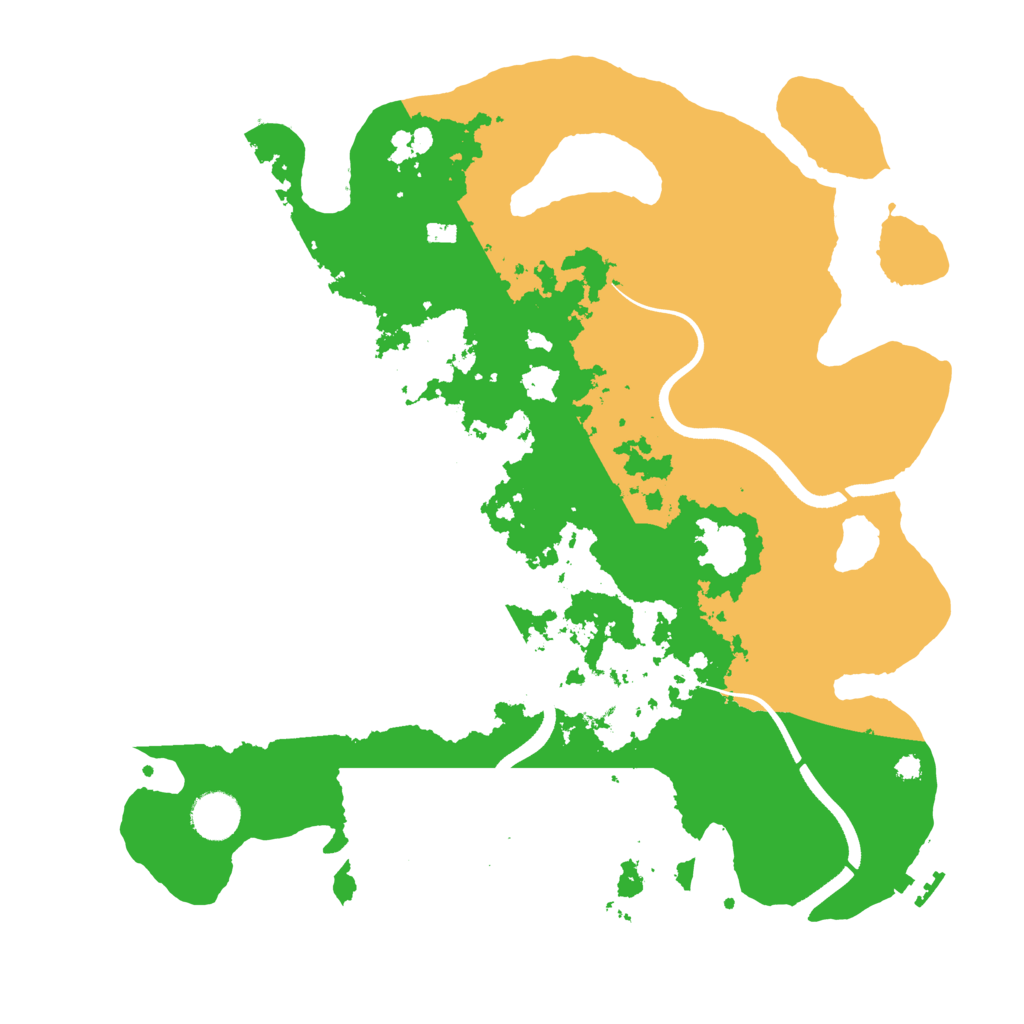 Biome Rust Map: Procedural Map, Size: 3700, Seed: 3918221
