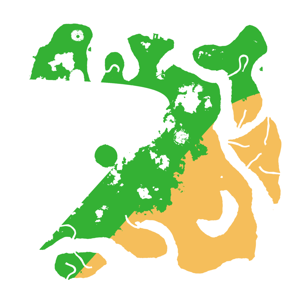 Biome Rust Map: Procedural Map, Size: 3700, Seed: 3657752