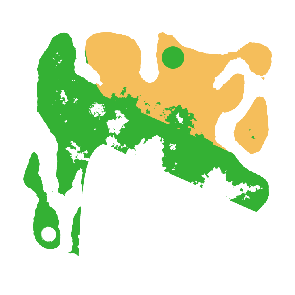 Biome Rust Map: Barren, Size: 3500, Seed: 2516140