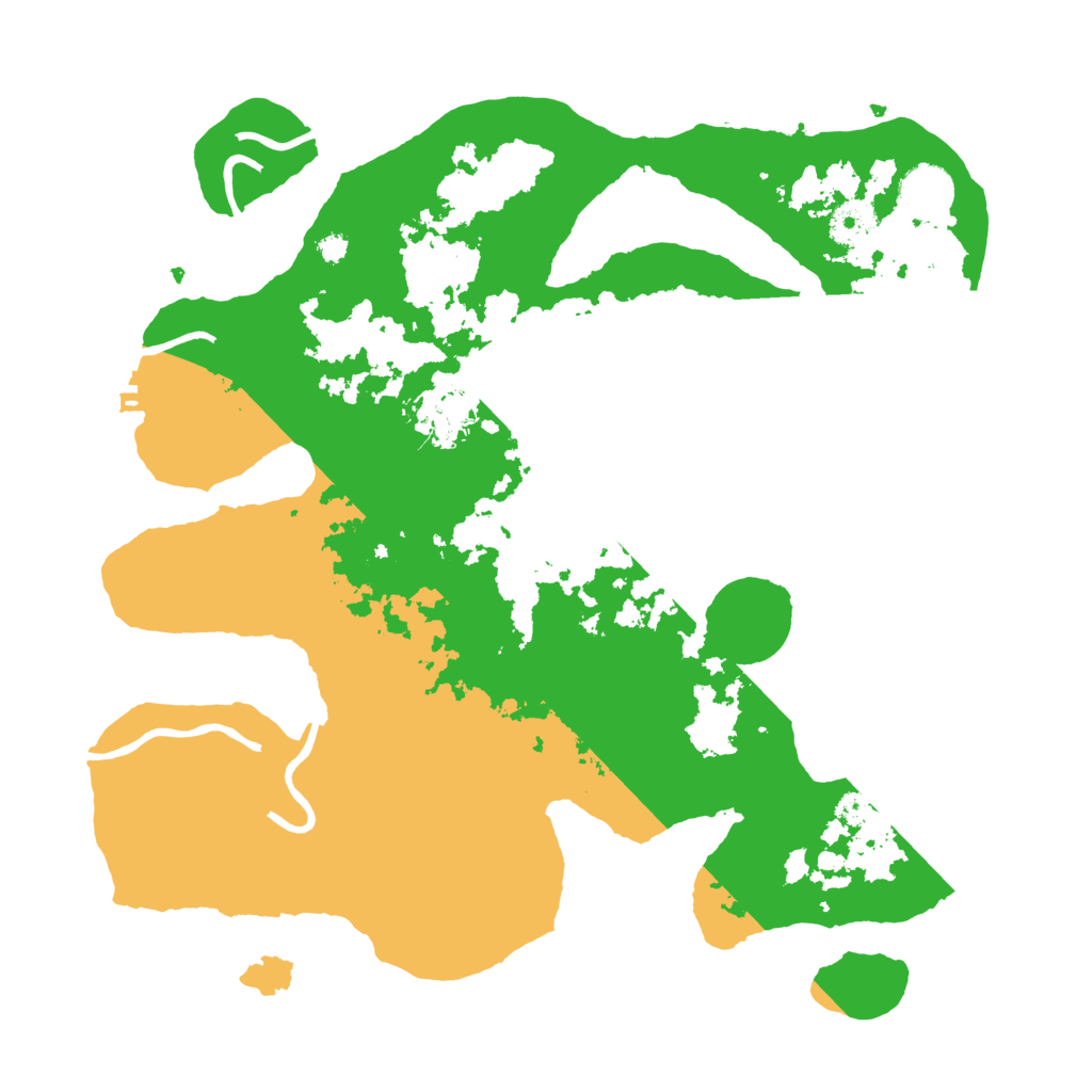 Biome Rust Map: Procedural Map, Size: 3500, Seed: 888610