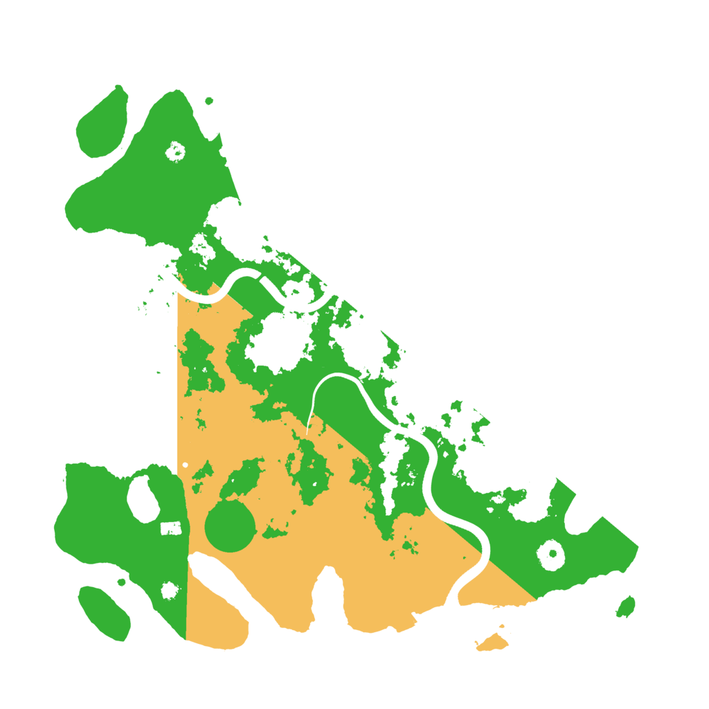 Biome Rust Map: Procedural Map, Size: 3700, Seed: 5461977