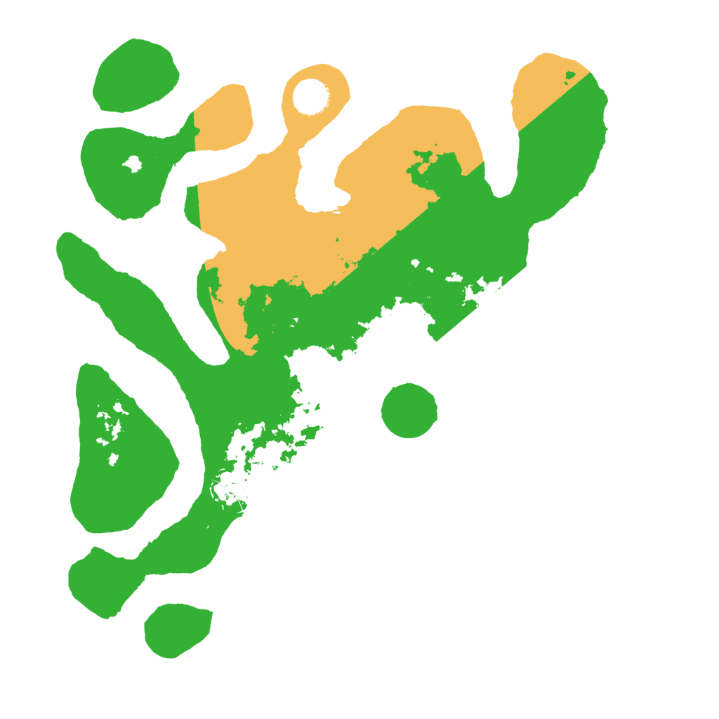 Biome Rust Map: Barren, Size: 3500, Seed: 557392