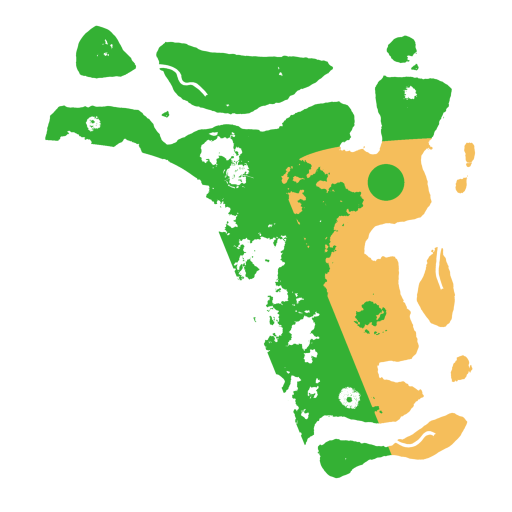 Biome Rust Map: Procedural Map, Size: 3700, Seed: 4586858