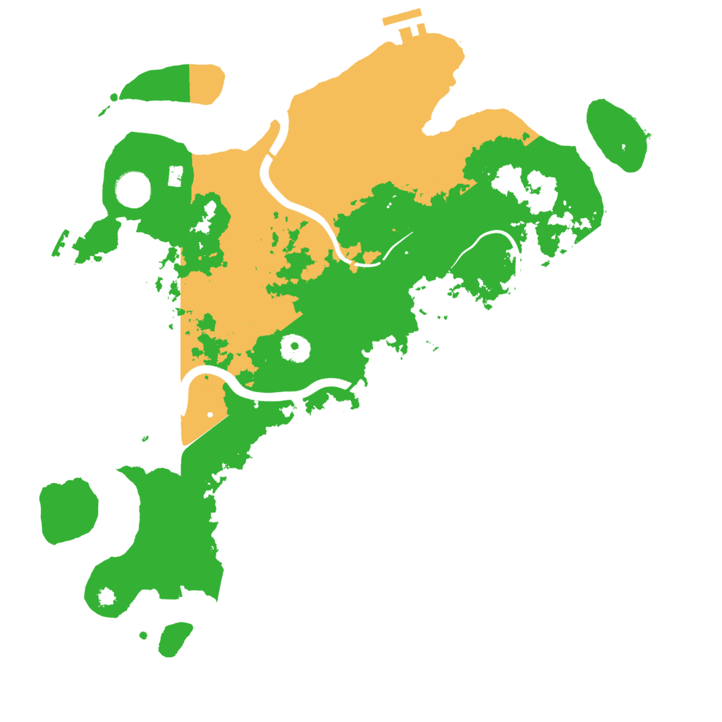 Biome Rust Map: Procedural Map, Size: 3700, Seed: 5430527