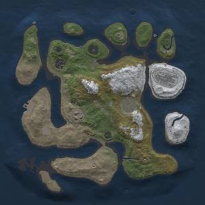 Thumbnail Rust Map: Procedural Map, Size: 3000, Seed: 202, 10 Monuments