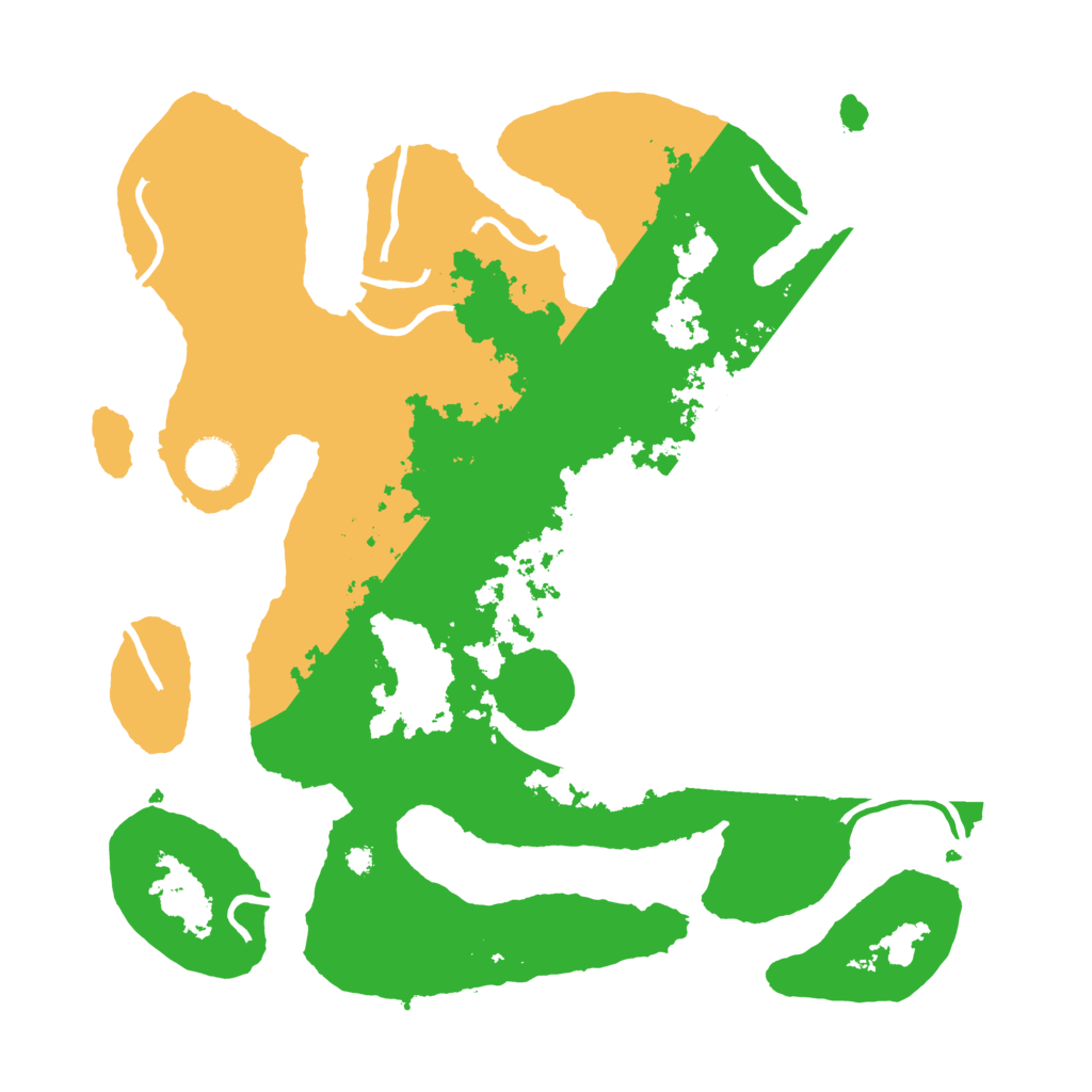 Biome Rust Map: Procedural Map, Size: 3700, Seed: 827479