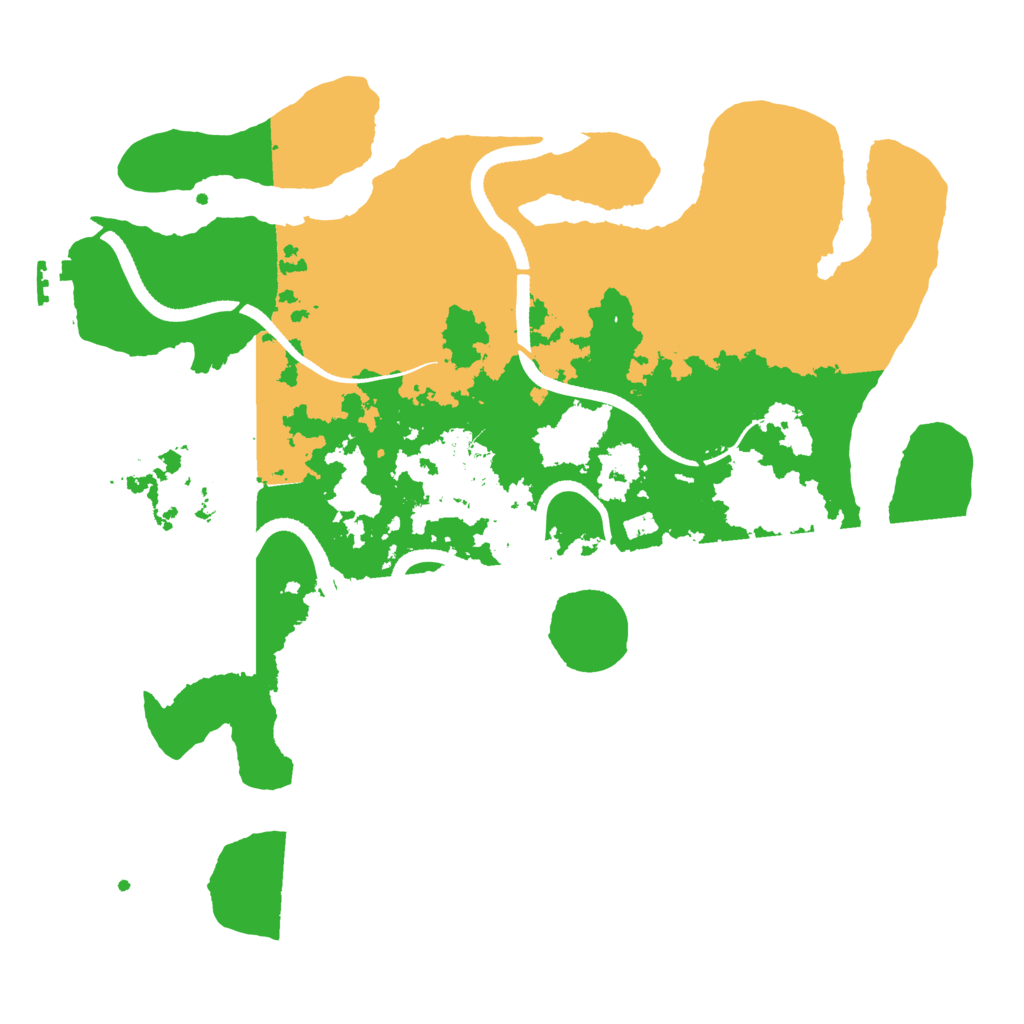 Biome Rust Map: Procedural Map, Size: 3500, Seed: 2175388