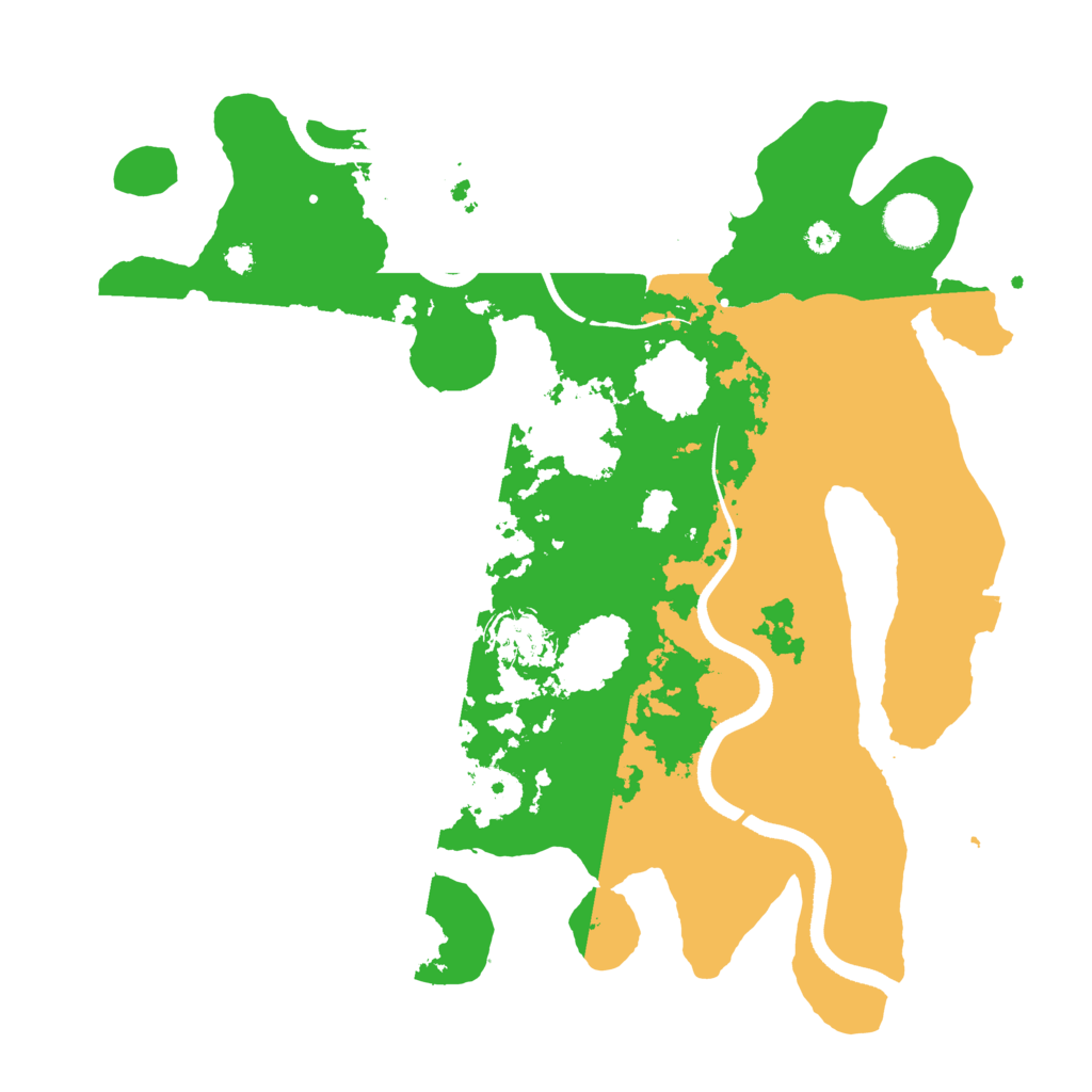Biome Rust Map: Procedural Map, Size: 3500, Seed: 1992935
