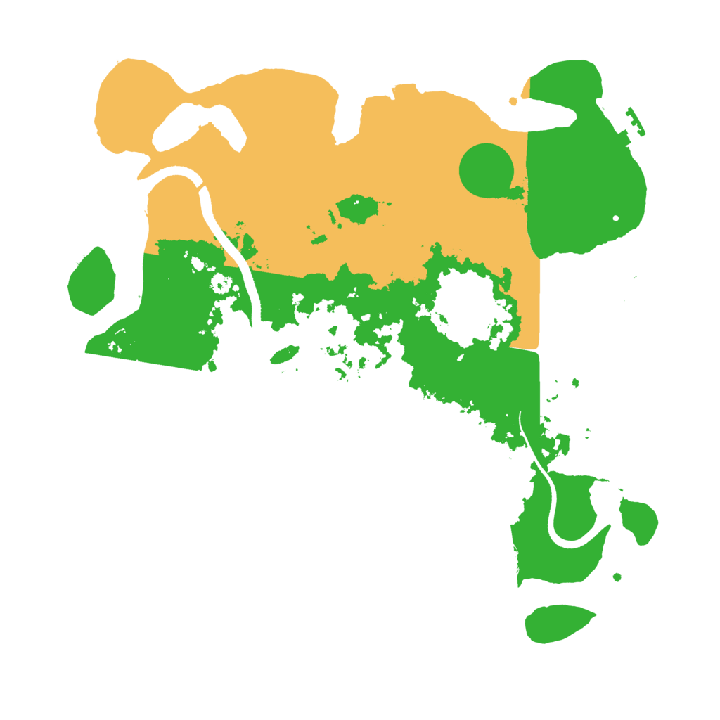 Biome Rust Map: Procedural Map, Size: 3500, Seed: 2212461