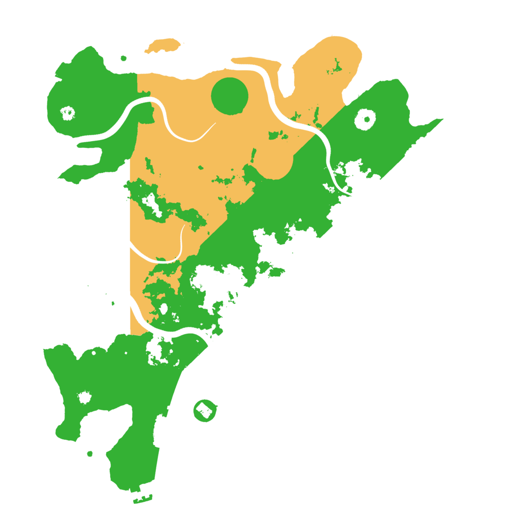 Biome Rust Map: Procedural Map, Size: 3700, Seed: 1974005